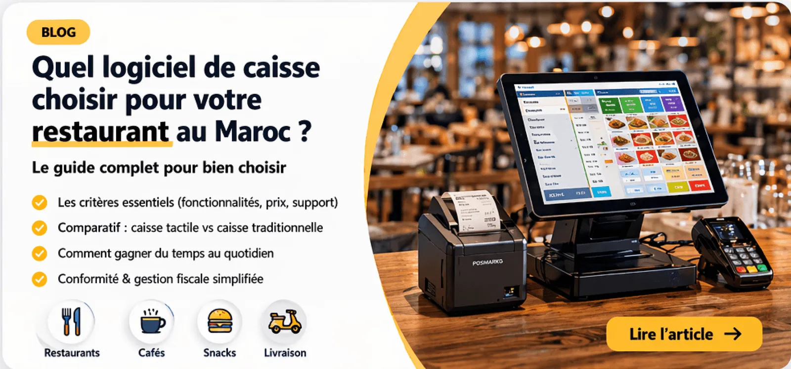 Quel logiciel de caisse choisir pour votre restaurant au Maroc