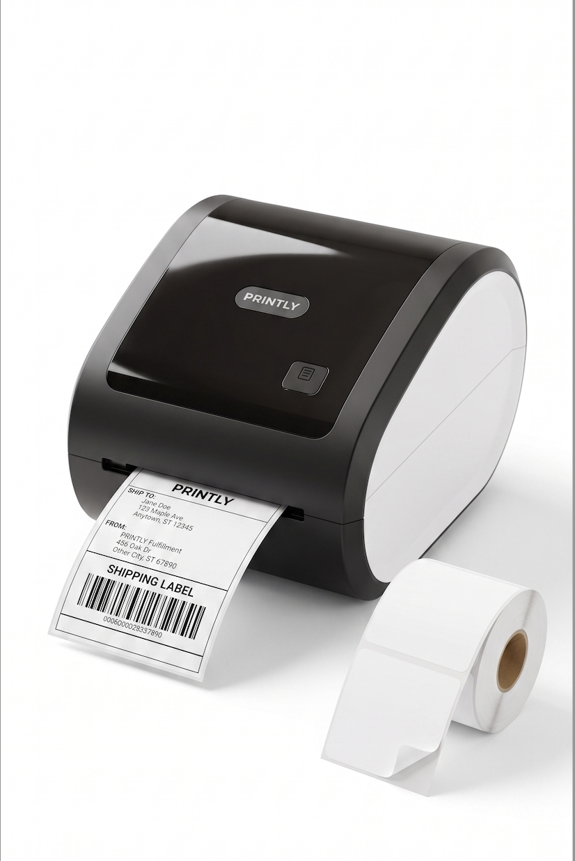 Imprimante Thermique Étiquettes Printly Bluetooth E-commerce