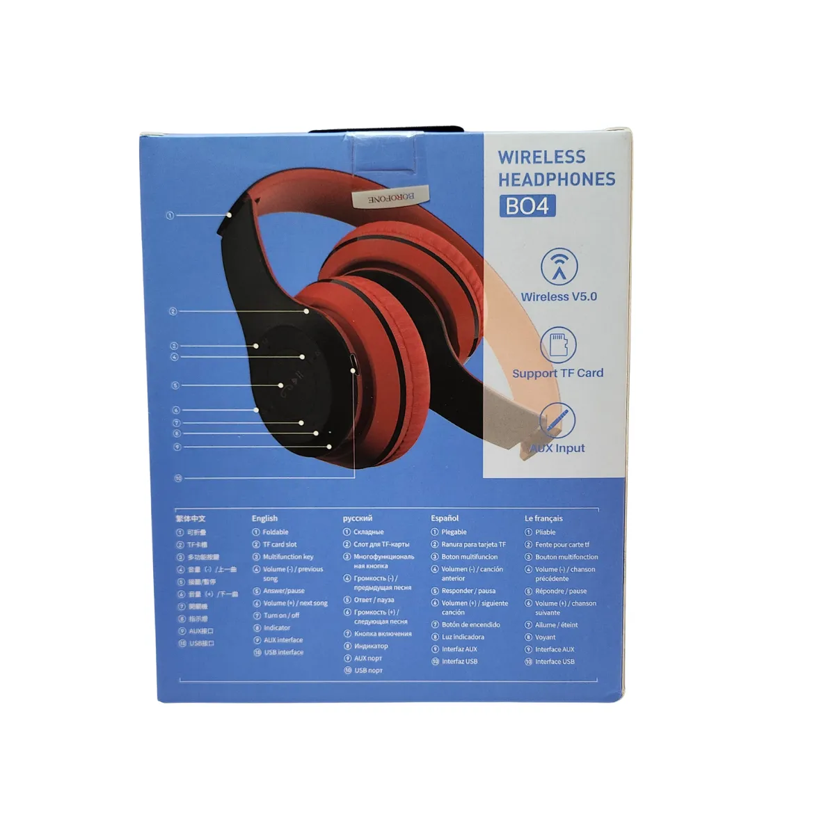 Casque Bluetooth Borofone BO4 Wireless Hi-Fi 2