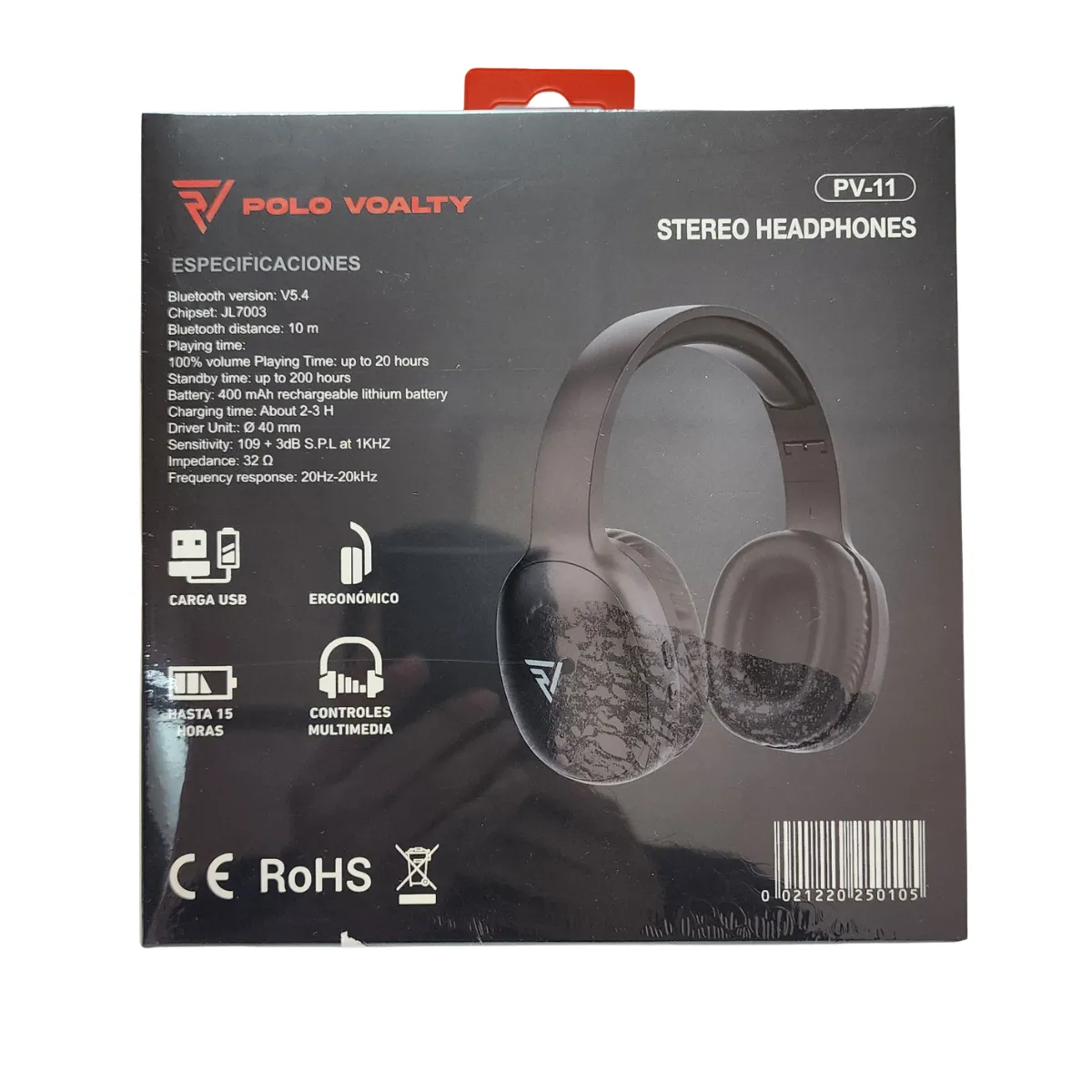 Casque Bluetooth Polo Voalty PV-11 Sans Fil 2