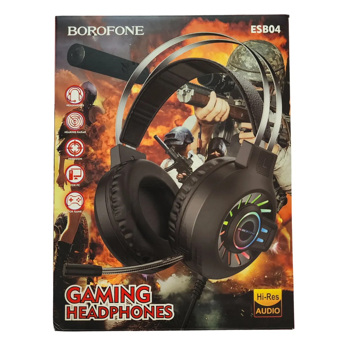 Casque Gaming RGB Borofone ESB04 avec Microphone