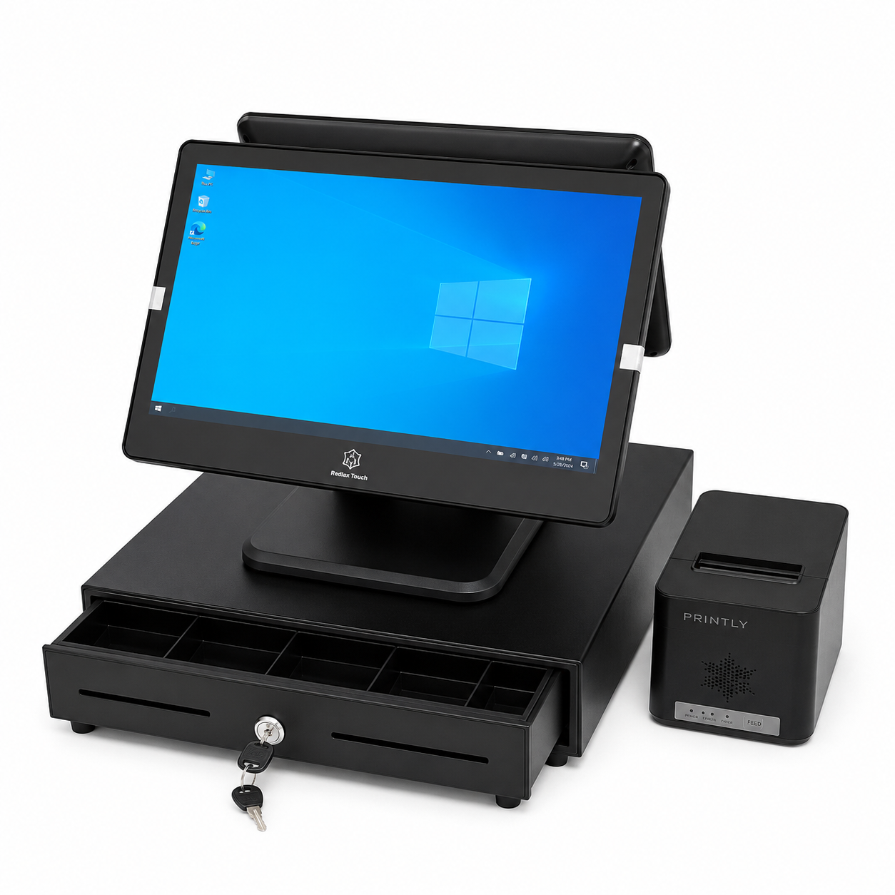 Pack Caisse Tactile Double Écran i3 Complet | posmarko