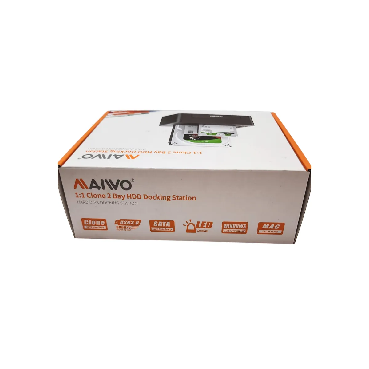 Docking Station MAIWO Dual Bay HDD/SSD SATA – Clone 1:1 USB 3.0 4