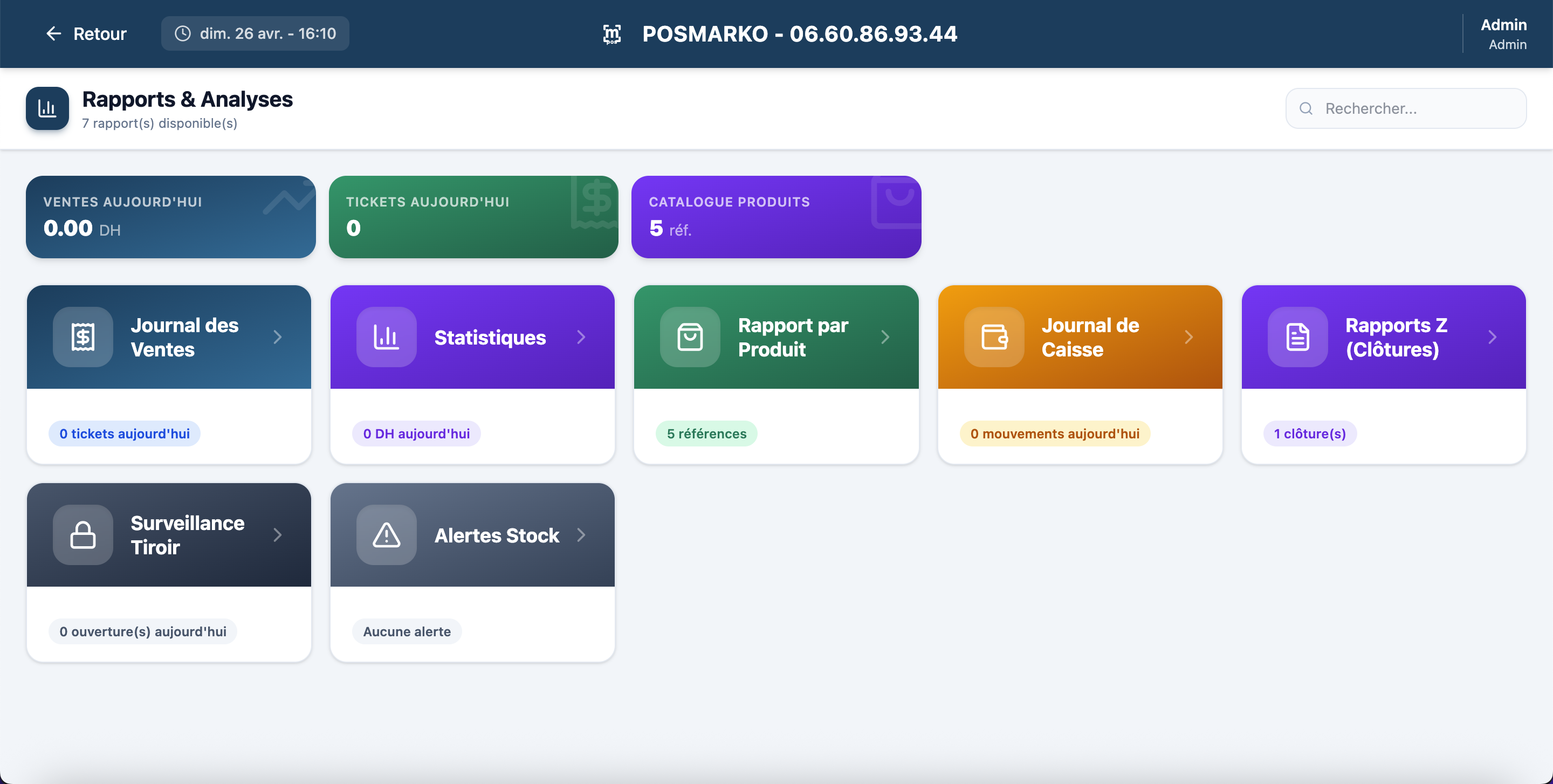 Interface du logiciel de caisse - Caisse Tactile pour Supérettes & Épiceries