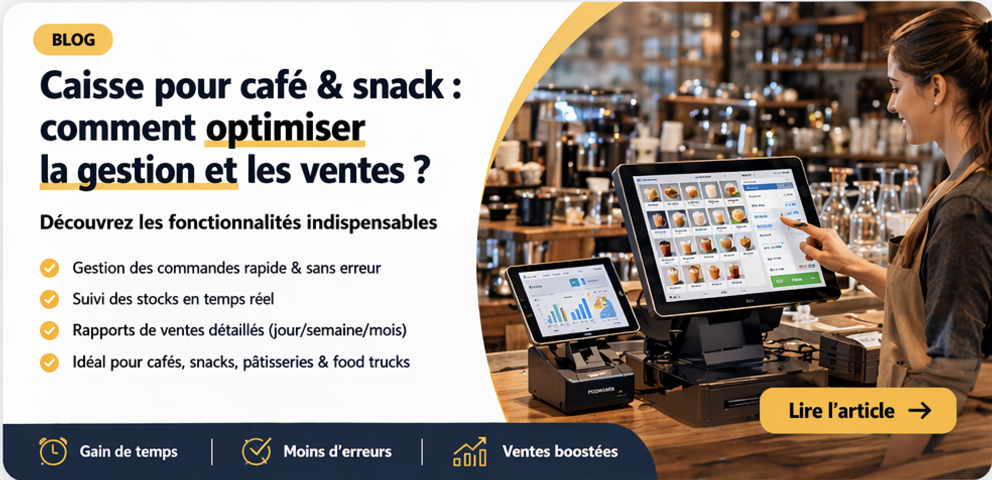 Caisse pour café et snack : comment optimiser la gestion et les ventes