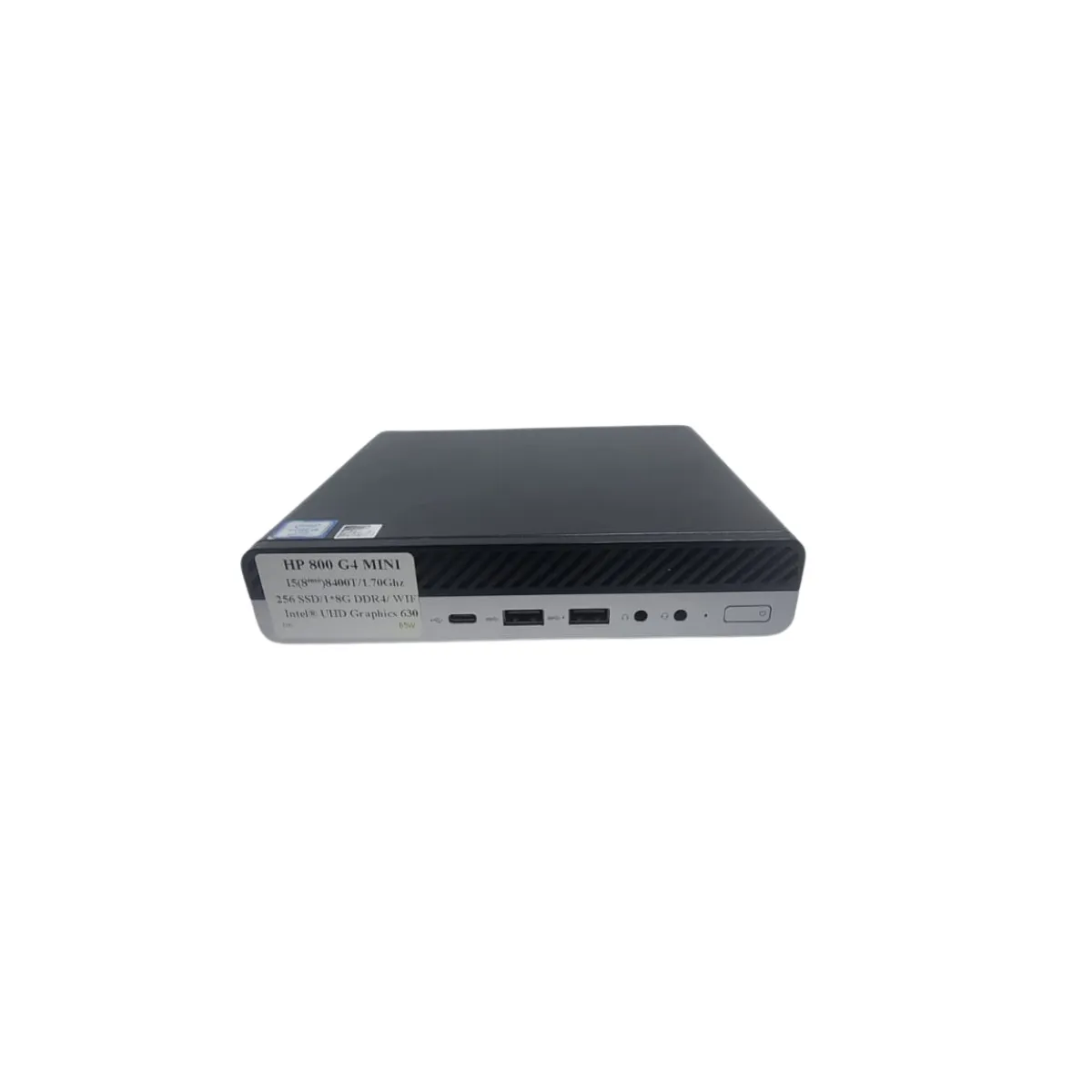 Mini PC HP EliteDesk 800 G4 – Core i5 8e Gén, 8 Go RAM, SSD 256 Go, Wi-Fi 3