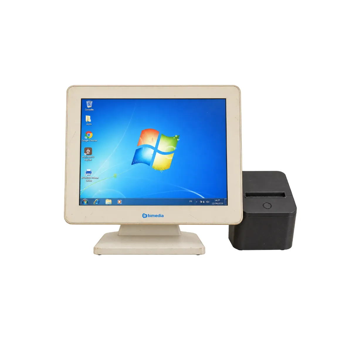 Pack Caisse Café Bimedia – 2 Go RAM, SSD 64 Go Occasion Grade C