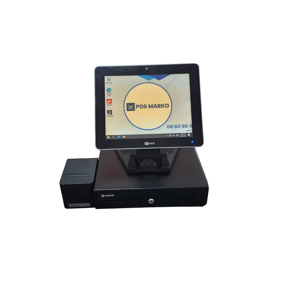 Pack Caisse Tactile NCR Remis à Neuf – Imprimante 80 mm + Tiroir-Caisse + POSMARKO 3