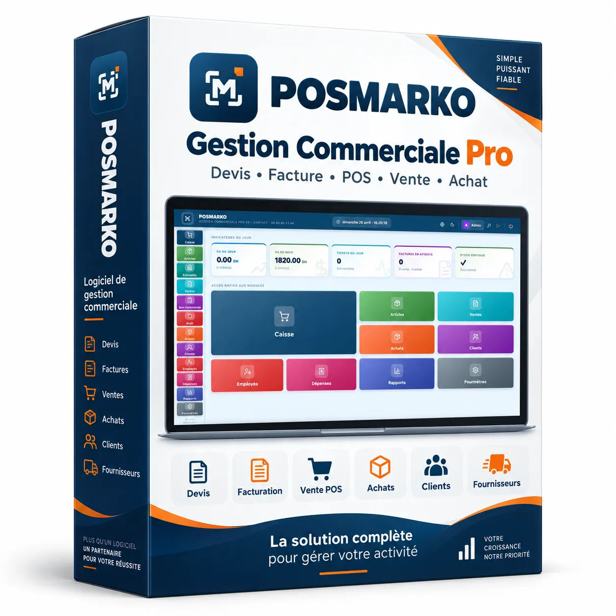 POSMARKO Gestion Commerciale Pro – Licence 1 PC