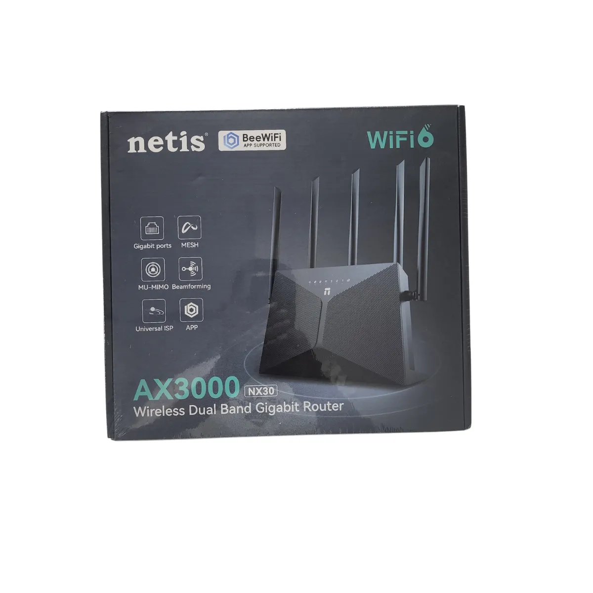 Profitez d'un réseau rapide avec le Netis NC65 AC1200 : double bande, 4 antennes 5 dBi, ports Gigabit et Easy Mesh. Idéal pour maison et bureau. 2