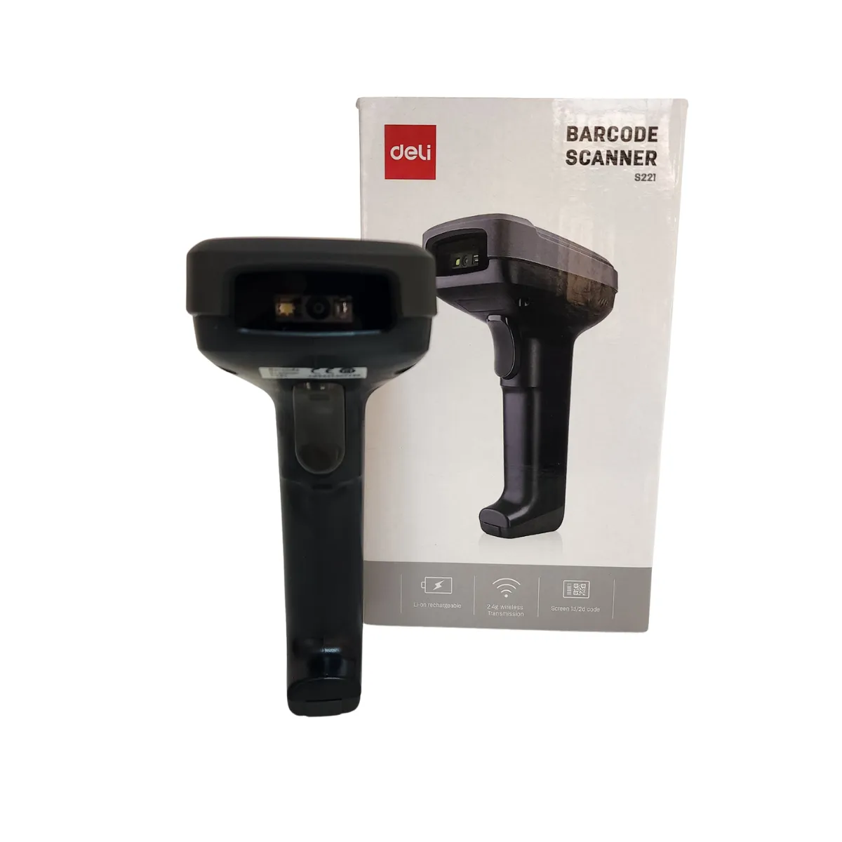 Scanner Code-Barres Sans Fil Deli S221 1D/2D